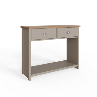 Lancaster Console Hall Table – Grey & Oak