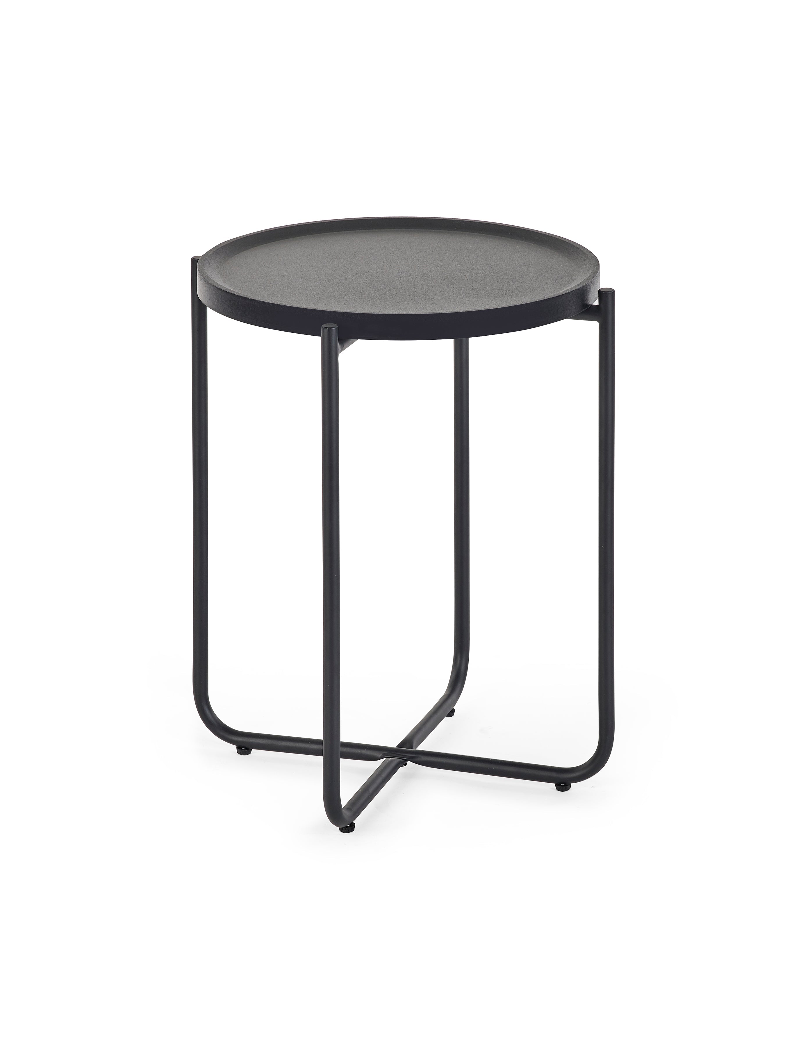 Sagrada Round Black Coffee and Lamp Table Set – Julian Bowen, view 3