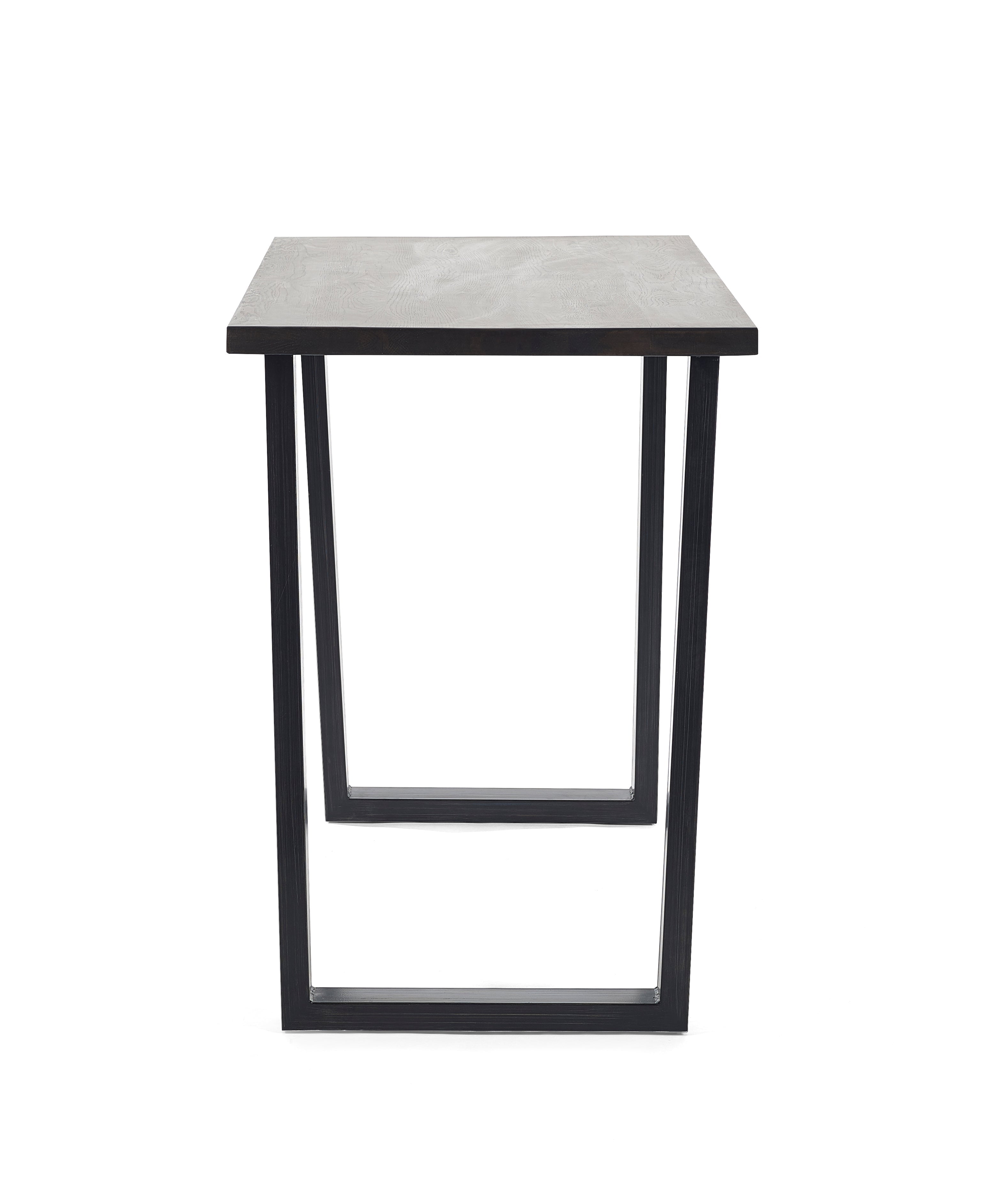 Brooklyn Dark Oak Bar Table And 2 Luxe Grey Bar Stools
