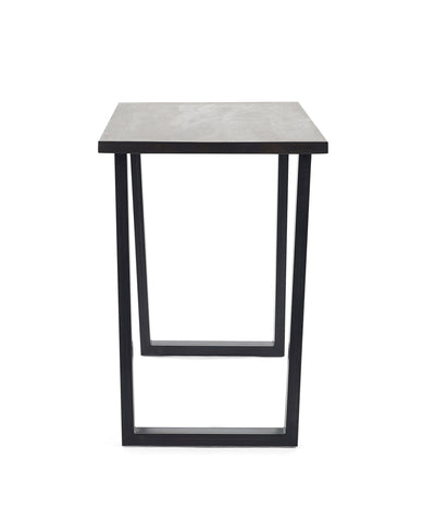 Brooklyn Dark Oak Bar Table And 2 Luxe Grey Bar Stools