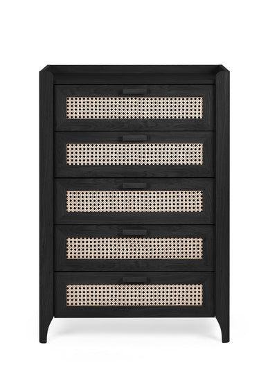 Sydney 5 Drawer Chest - Black Ash – Julian Bowen, view 4