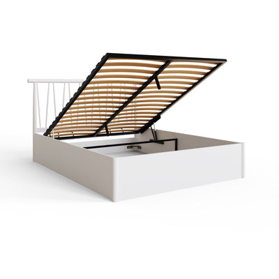 Fusum Spindle Ottoman Bed - White – GFW, view 10