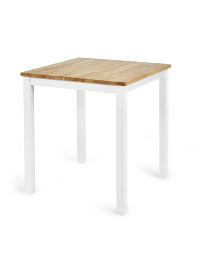 Linwood White and Oak 69cm Square Dining Table – Julian Bowen