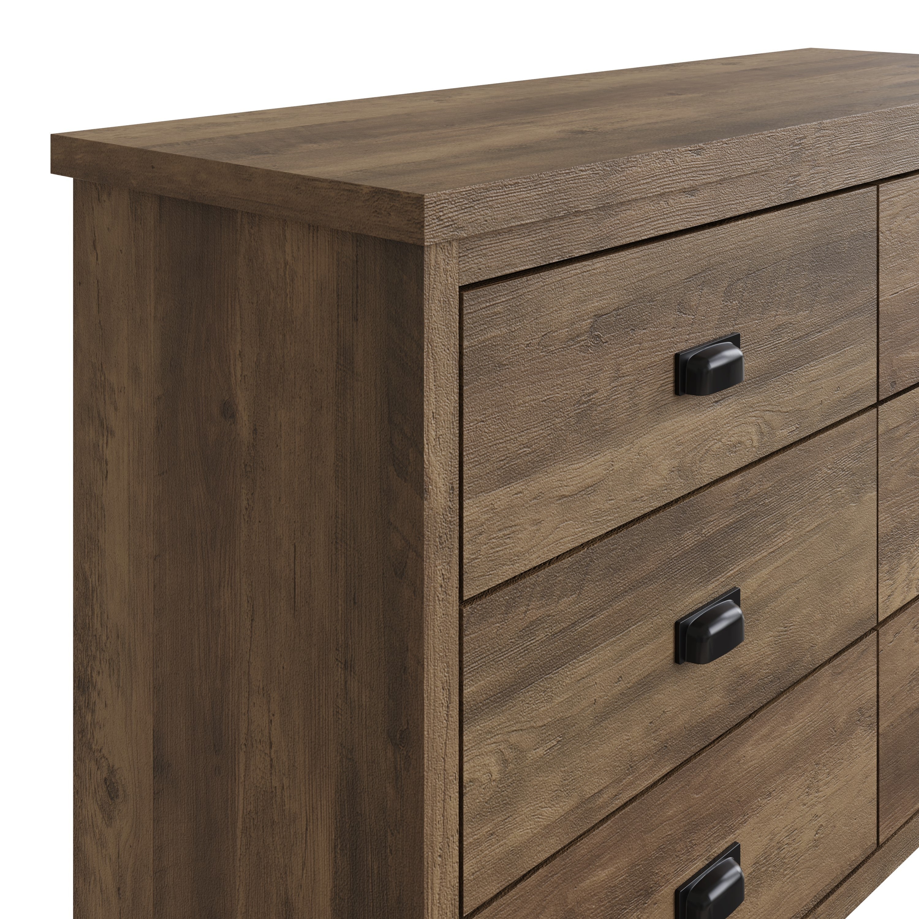 Boston 3+3 Drawer Chest Knotty Oak – GFW, view 4