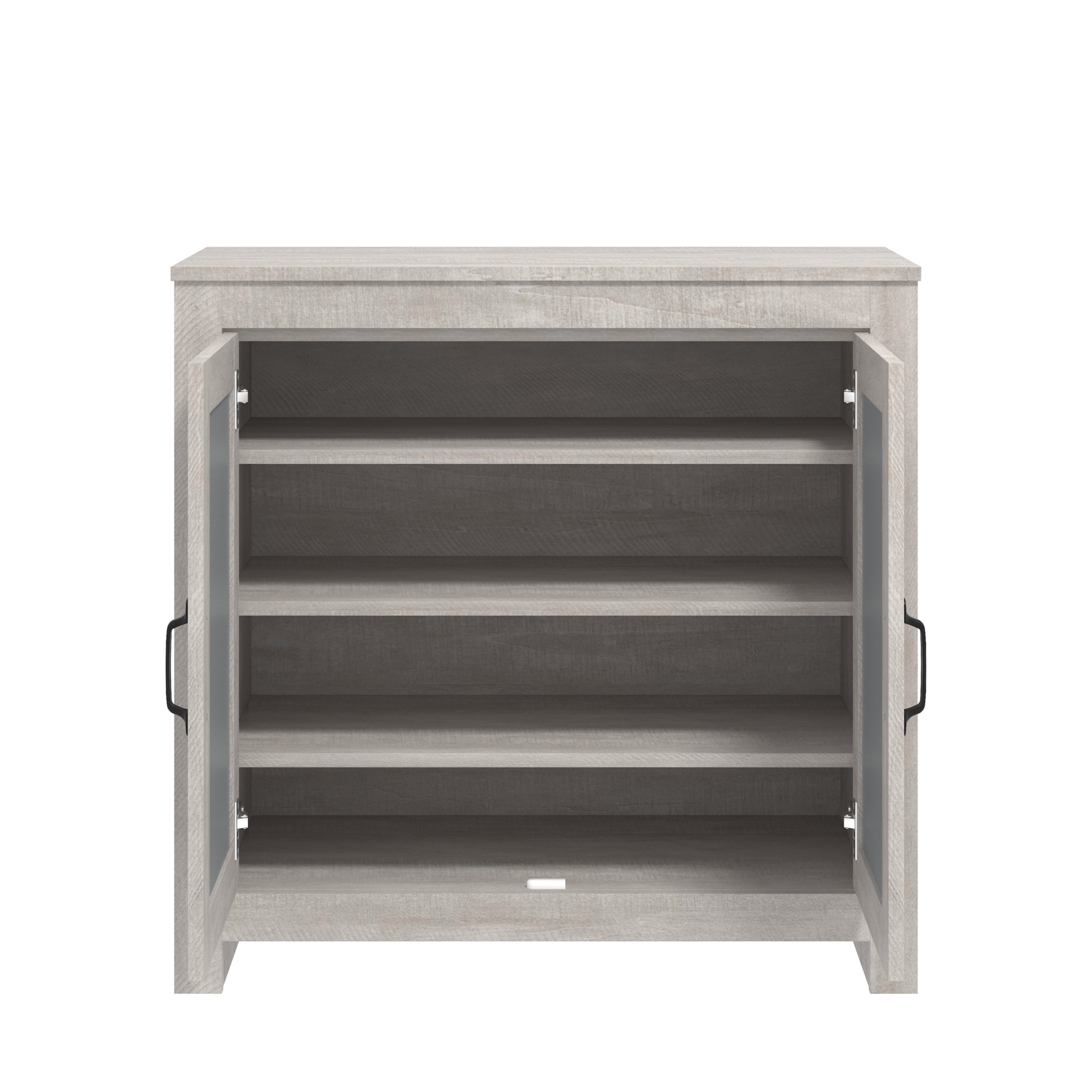 Tiverton Shoe Cabinet Dusty Grey Oak – GFW, view 5