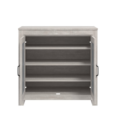 Tiverton Shoe Cabinet Dusty Grey Oak – GFW, view 5