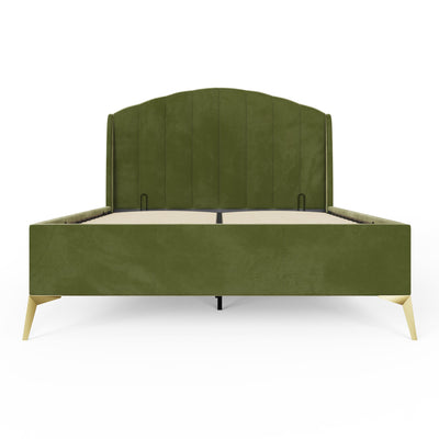 Pettine End Lift Ottoman Bed - Green – GFW, view 5
