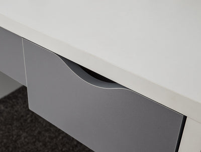 Elizabeth Dressing Table Set – White & Grey
