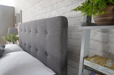 Ashbourne Fabric Upholstered Bed Grey – GFW, view 36