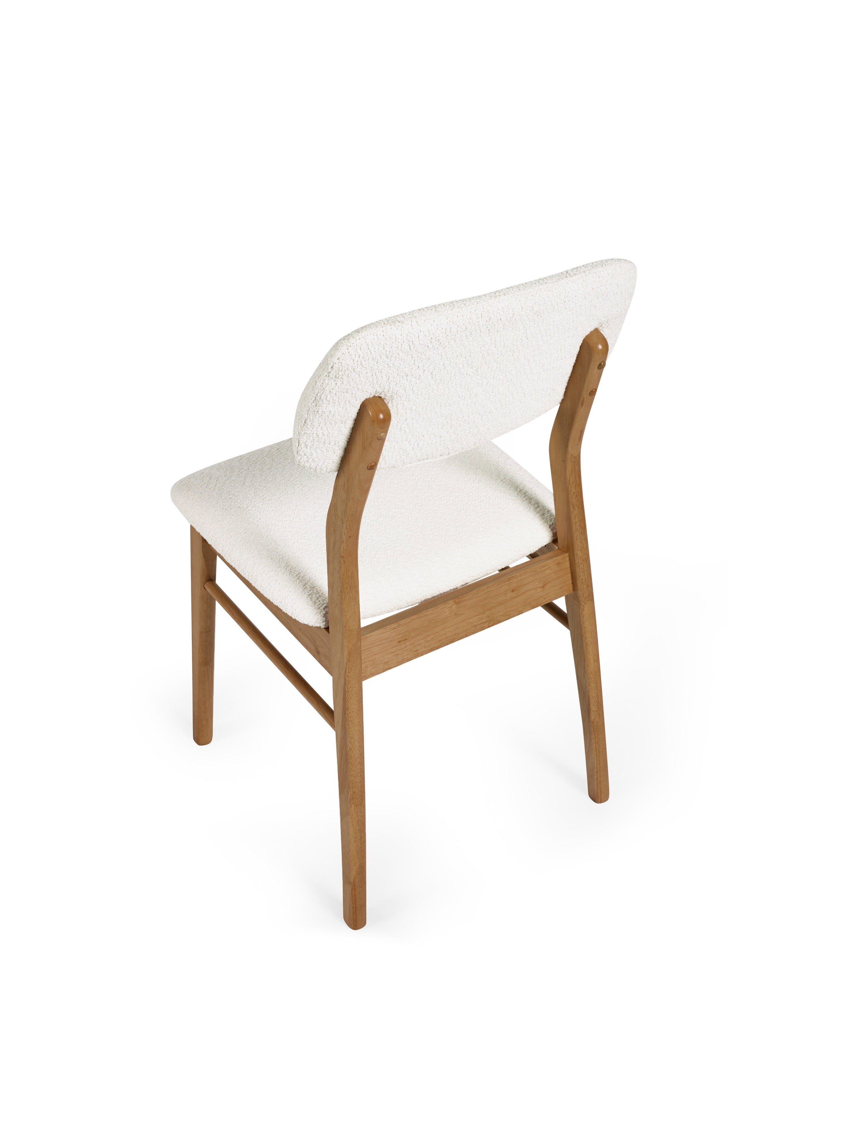 Theia White Boucle Upholstered Dining Chairs (Set of 2) – Julian Bowen, view 6