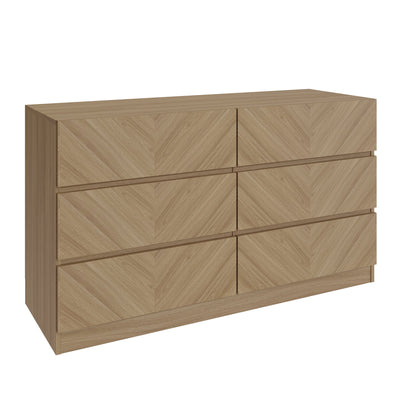 Catania 3+3 Drawer Chest Euro Oak – GFW, view 3