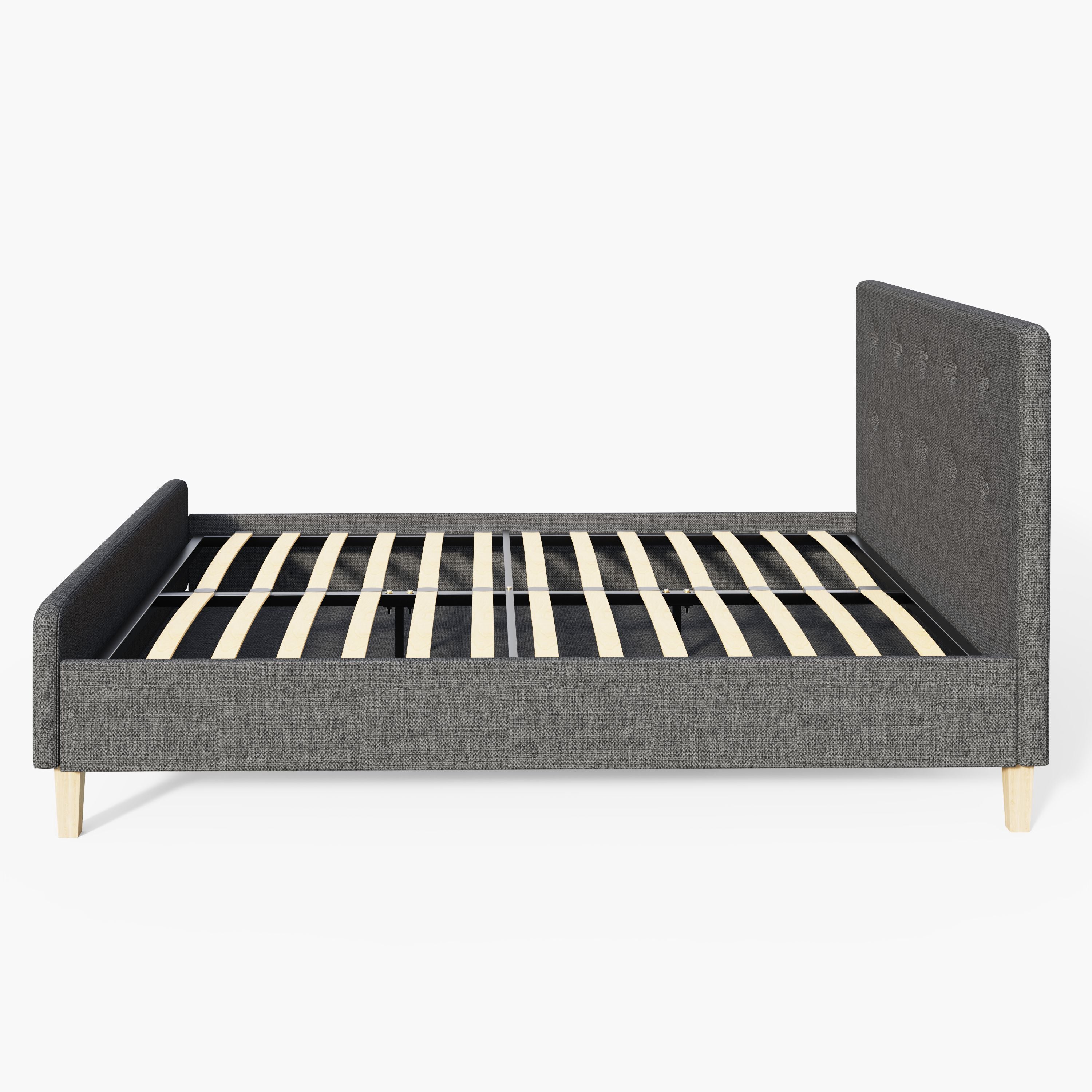 Ashbourne Fabric Upholstered Bed Grey – GFW, view 44