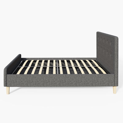 Ashbourne Fabric Upholstered Bed Grey – GFW, view 44
