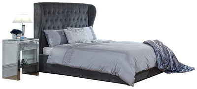 Dakota Ottoman Bed With Solid Base Grace Pewter – GFW