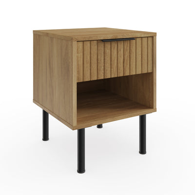 Nervata Lamp Table Oak – GFW, view 5
