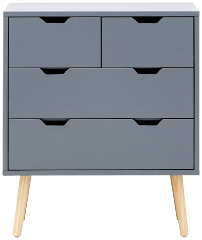 Nyborg 2+2 Drawer Chest – Dark Grey