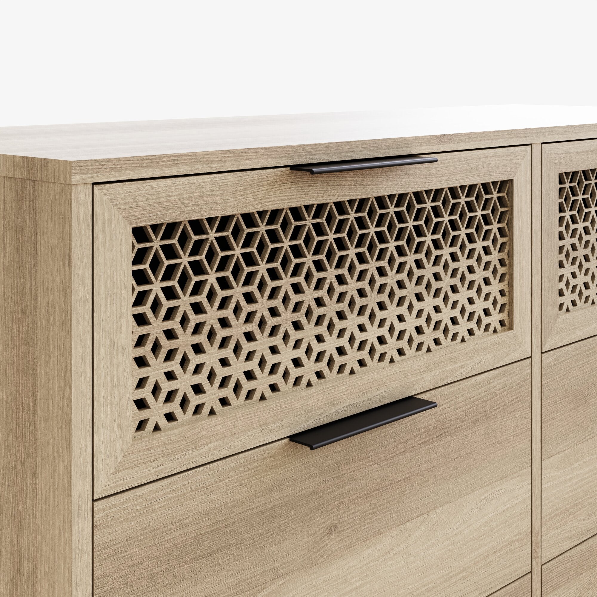 Ezra 3+3 Drawer Chest – Oak