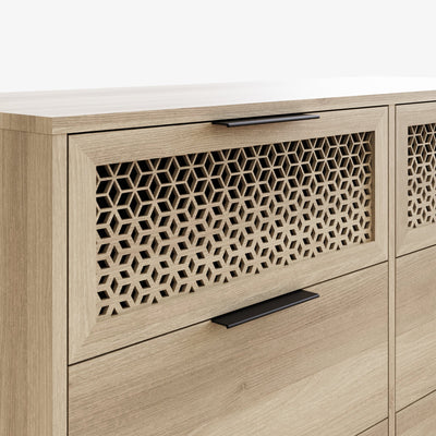 Ezra 3+3 Drawer Chest – Oak