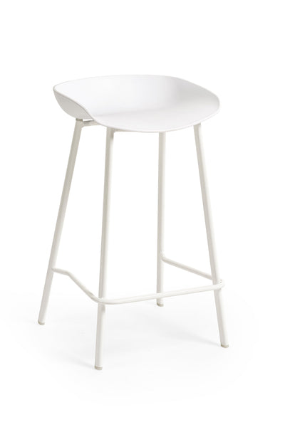 Renzo Bar Stool White (Set Of 2) – Julian Bowen, view 2