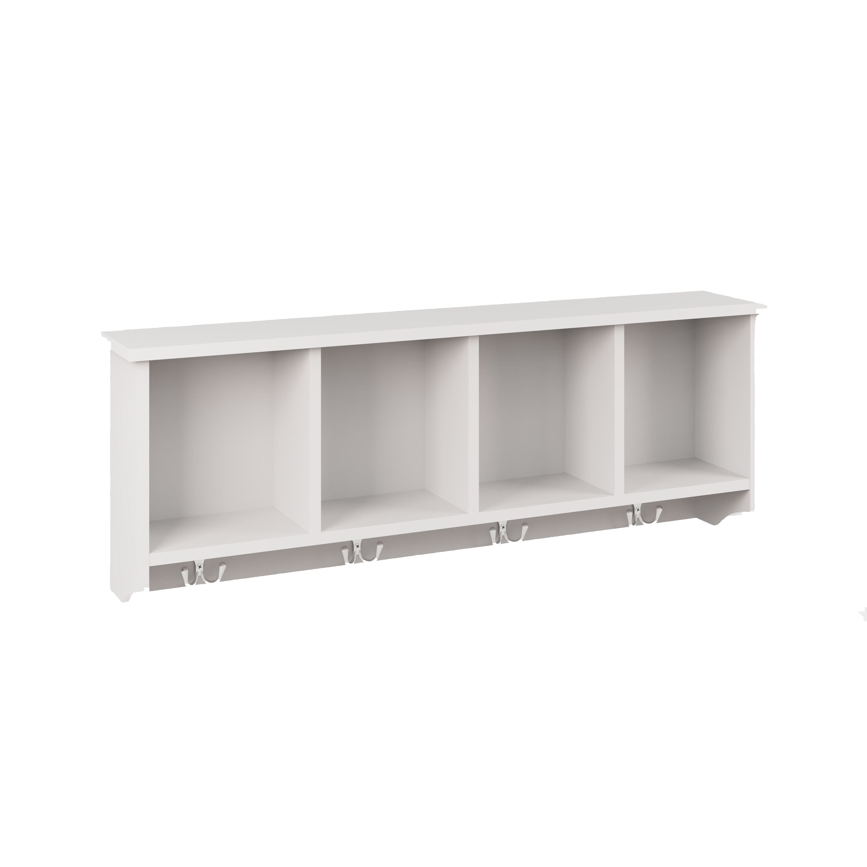 Kempton Wall Rack White – GFW, view 3