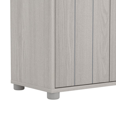 Bideford Tall Shoe Cabinet Warm Grey Oak – GFW, view 9
