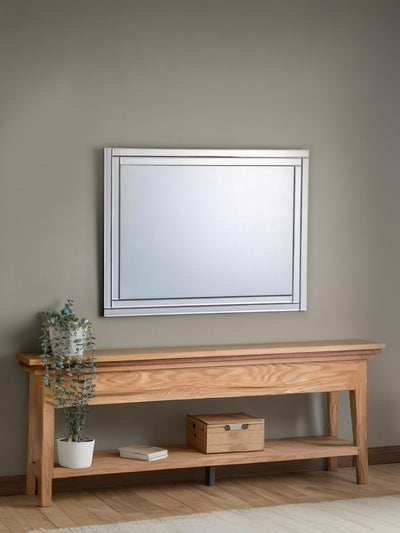Deco Frameless Wall Mirror – Julian Bowen, view 2