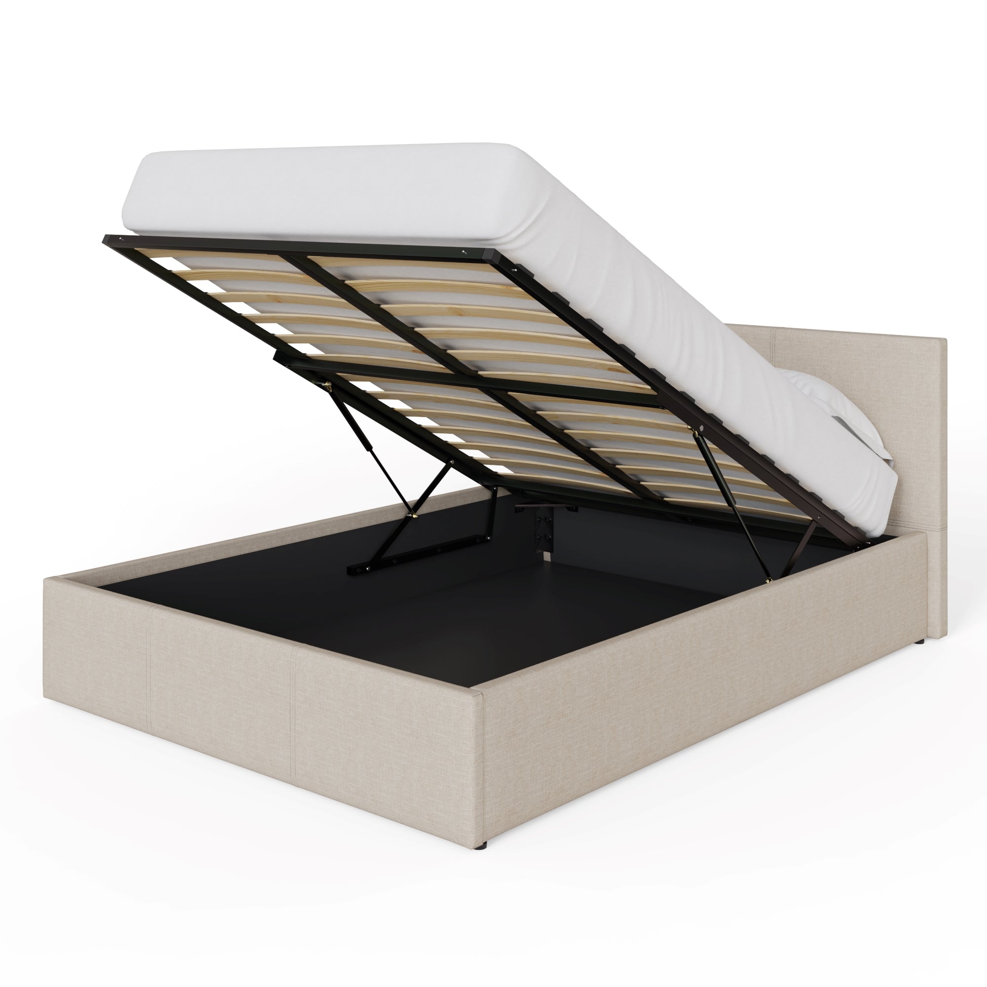 End Lift Ottoman Bed Frame - Natural – GFW, view 12