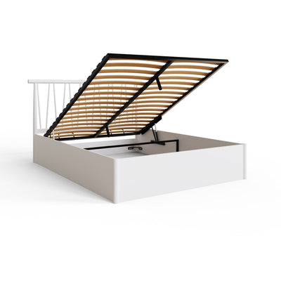 Fusum Spindle Ottoman Bed - White – GFW, view 22