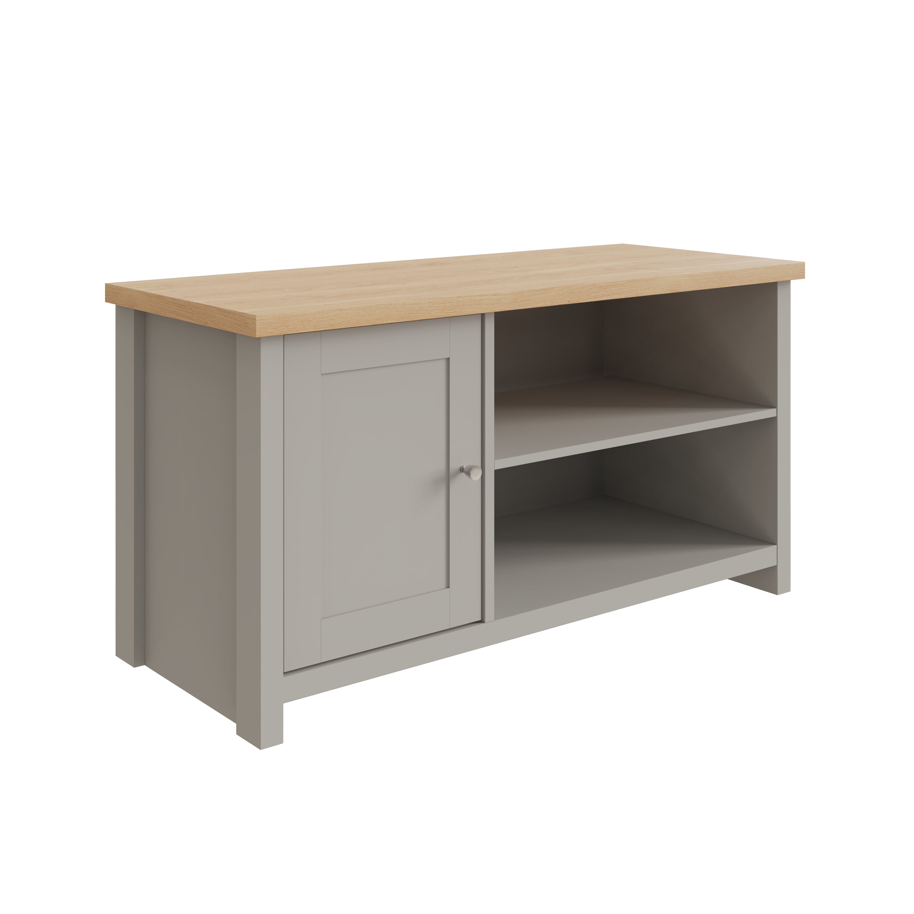 Lancaster Small TV Cabinet Grey – GFW