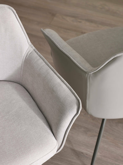 Noah Ivory Fabric Dining Chair – Julian Bowen, view 7