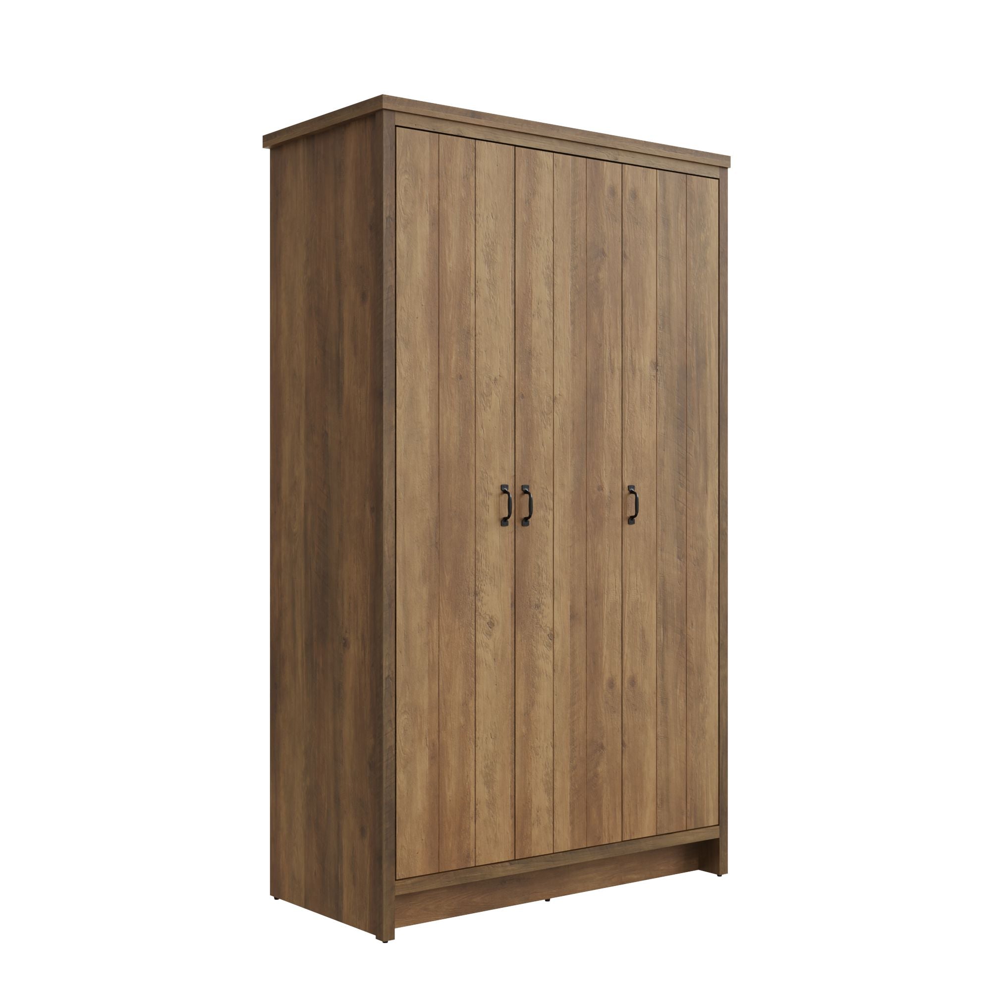 Boston 3 Door Wardrobe Knotty Oak – GFW, view 6