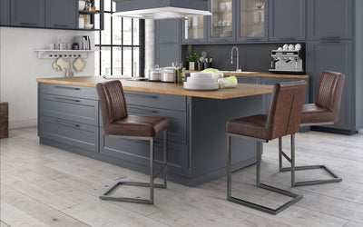 Brooklyn Barstools - Brown (Set Of 2) – Julian Bowen, view 2