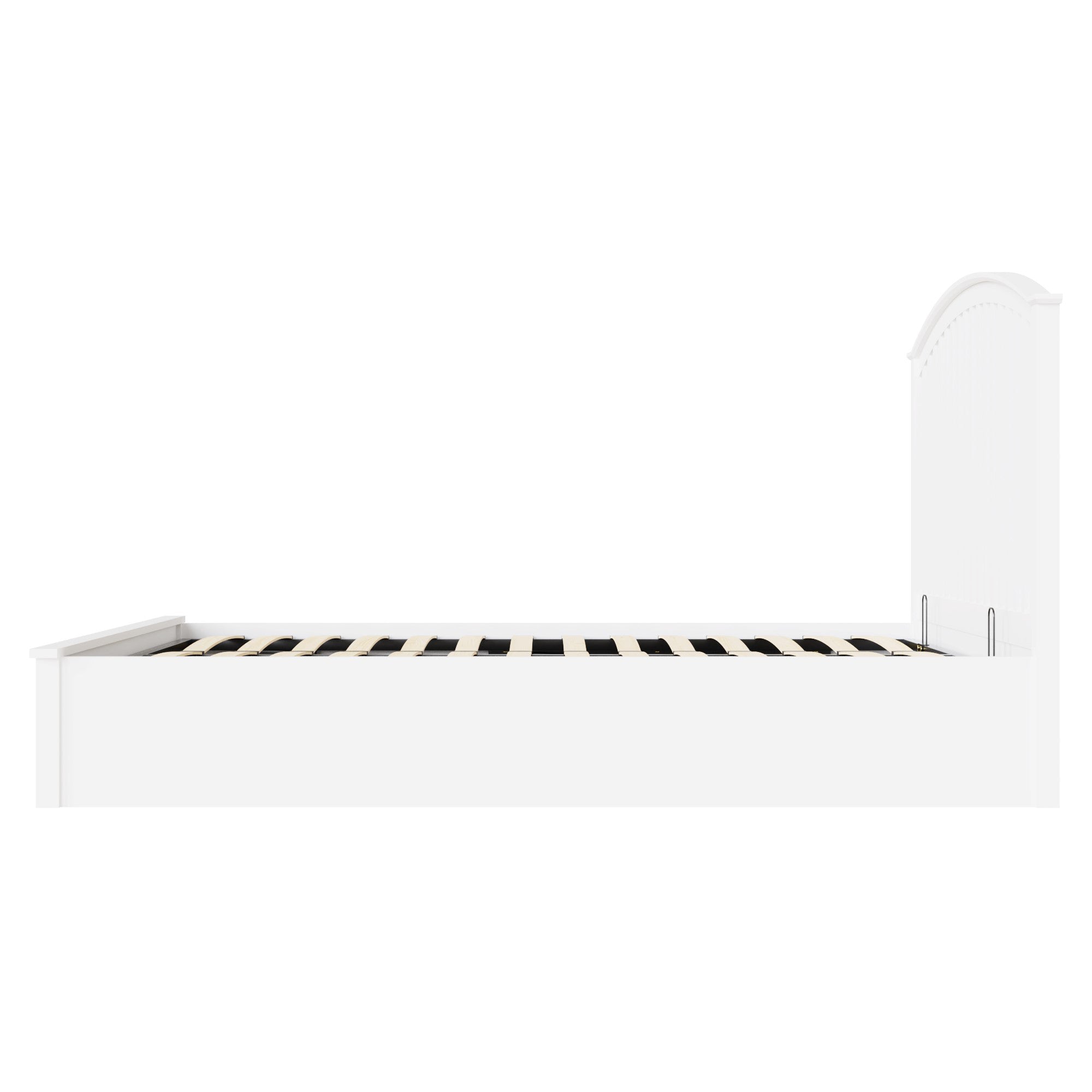 Madrid Wooden Ottoman Bed White – GFW, view 3