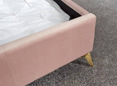 Pettine End Lift Ottoman Bed - Pink & Gold – GFW, view 7