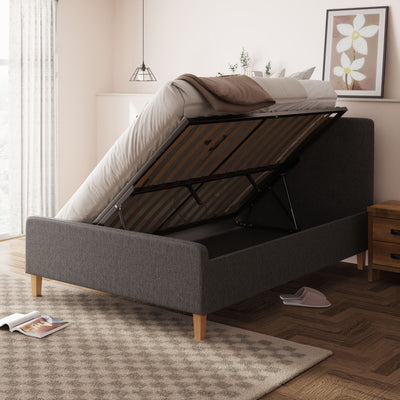 Ashbourne Ottoman Bed Dark Grey – GFW, view 23