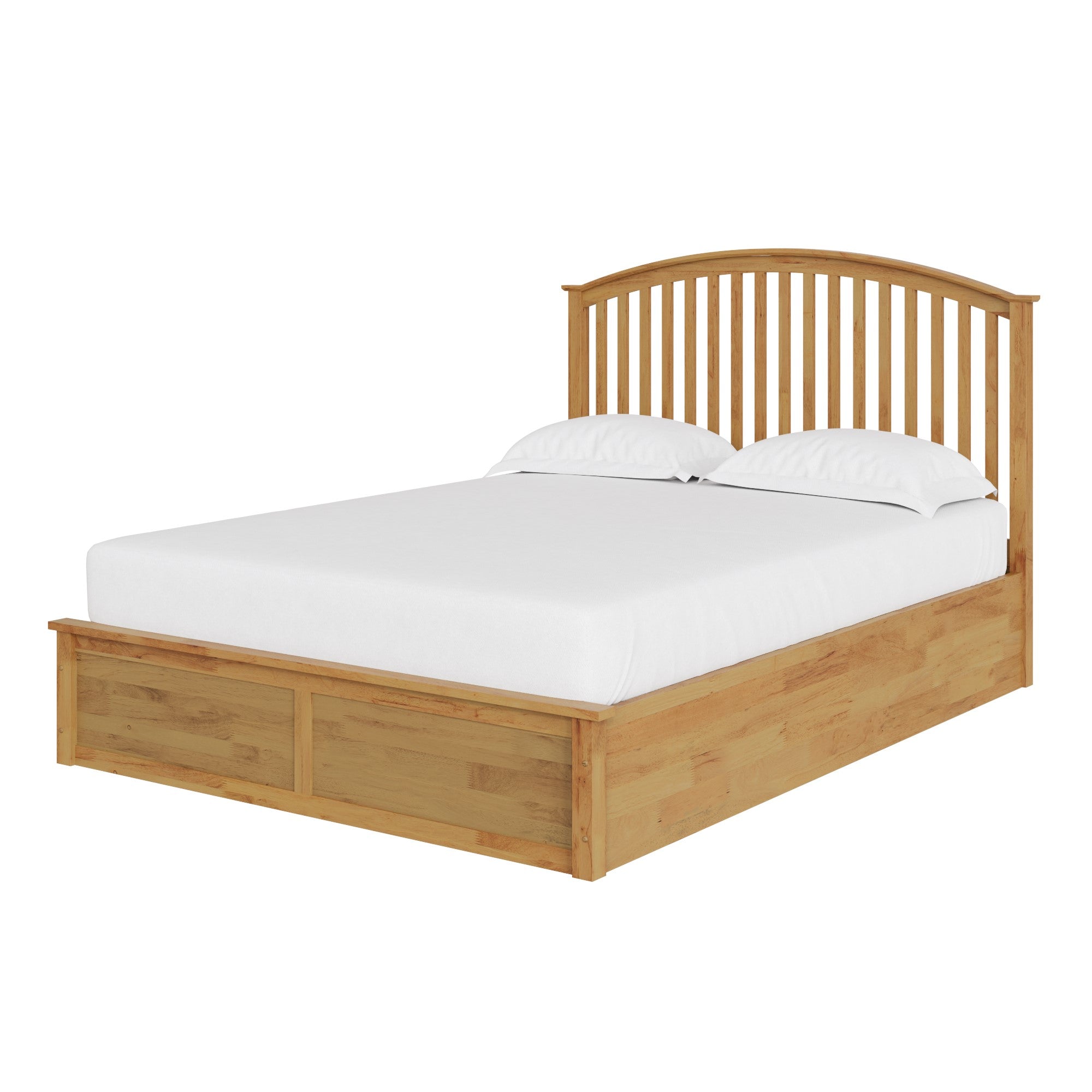 Madrid Wooden Ottoman Bed Oak – GFW, view 4