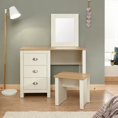 Lancaster Dressing Table Set Cream – GFW, view 5