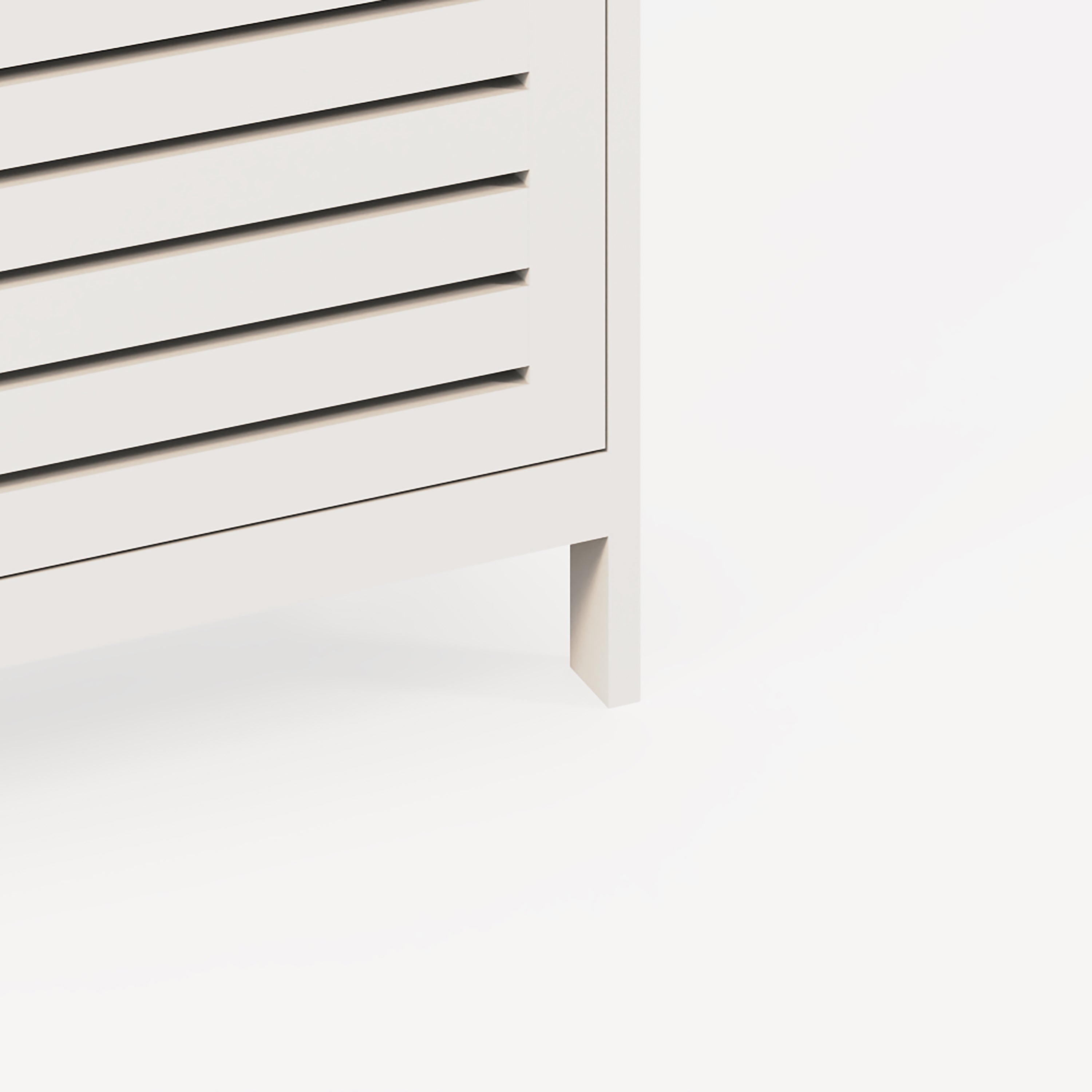 Bergen Three Tier Shoe Cabinet – White