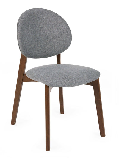 Artemis Walnut and Grey Dining Chairs (Set of 2) – Julian Bowen, view 3
