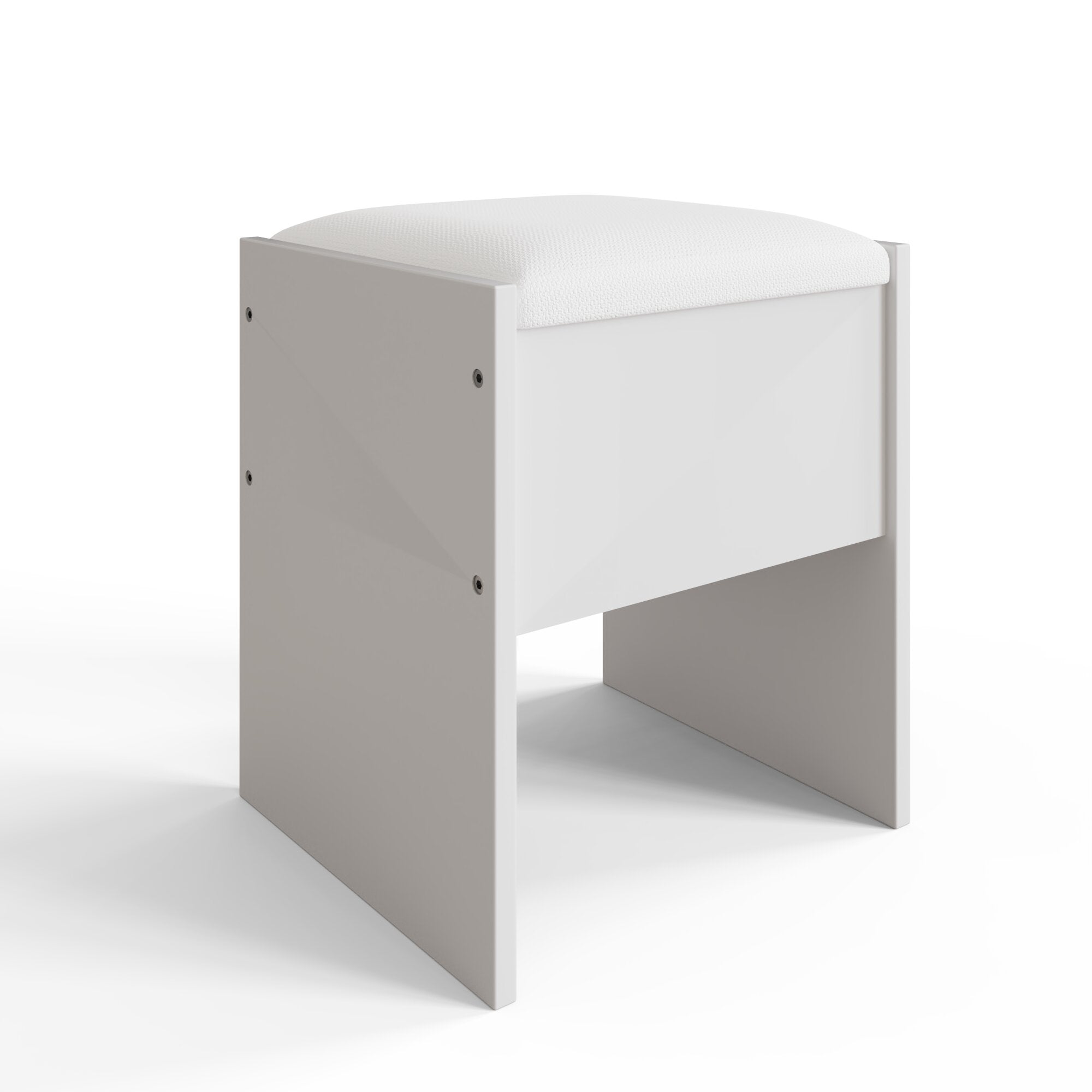 Eva Dressing Table With Stool White – GFW, view 18