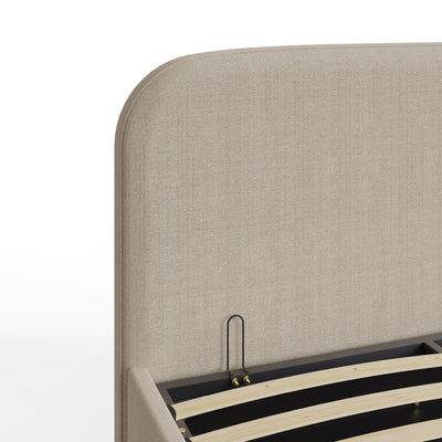 Florence Boucle Ottoman Bed Natural Stone – GFW, view 8