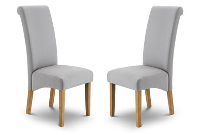Rio Scrollback Fabric Chairs (Set Of 2) – Julian Bowen