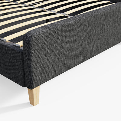 Ashbourne Fabric Upholstered Bed Grey – GFW, view 46