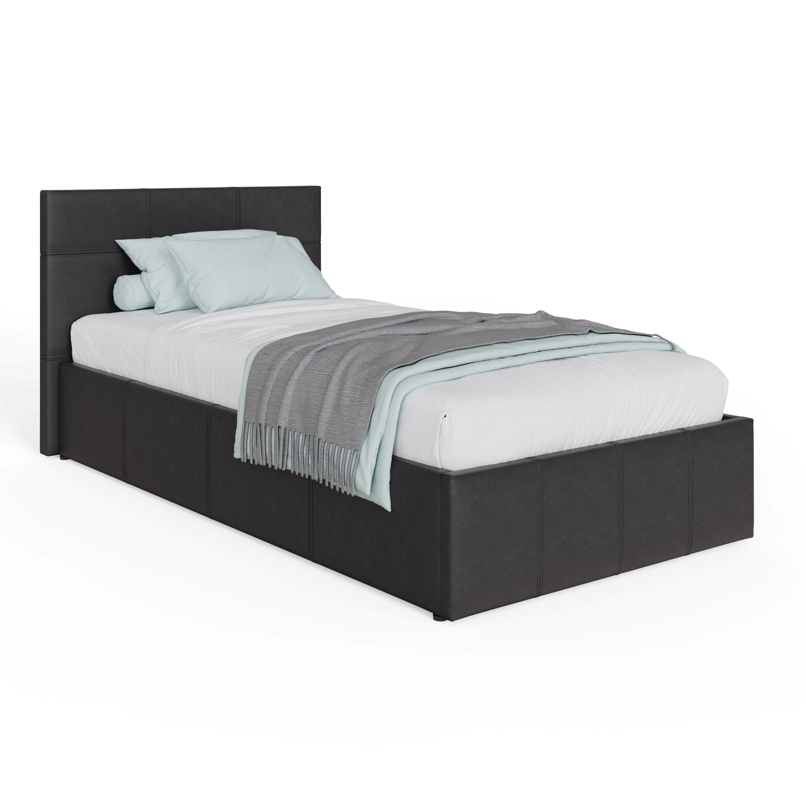 Side Lift Ottoman Bed Black – GFW, view 8